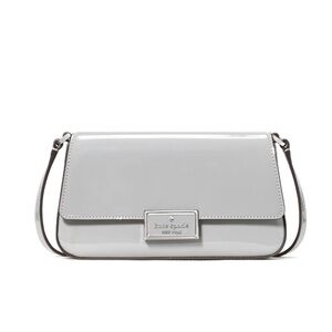 New Kate Spade Reegan Patent Mini Flap Crossbody Pavement
